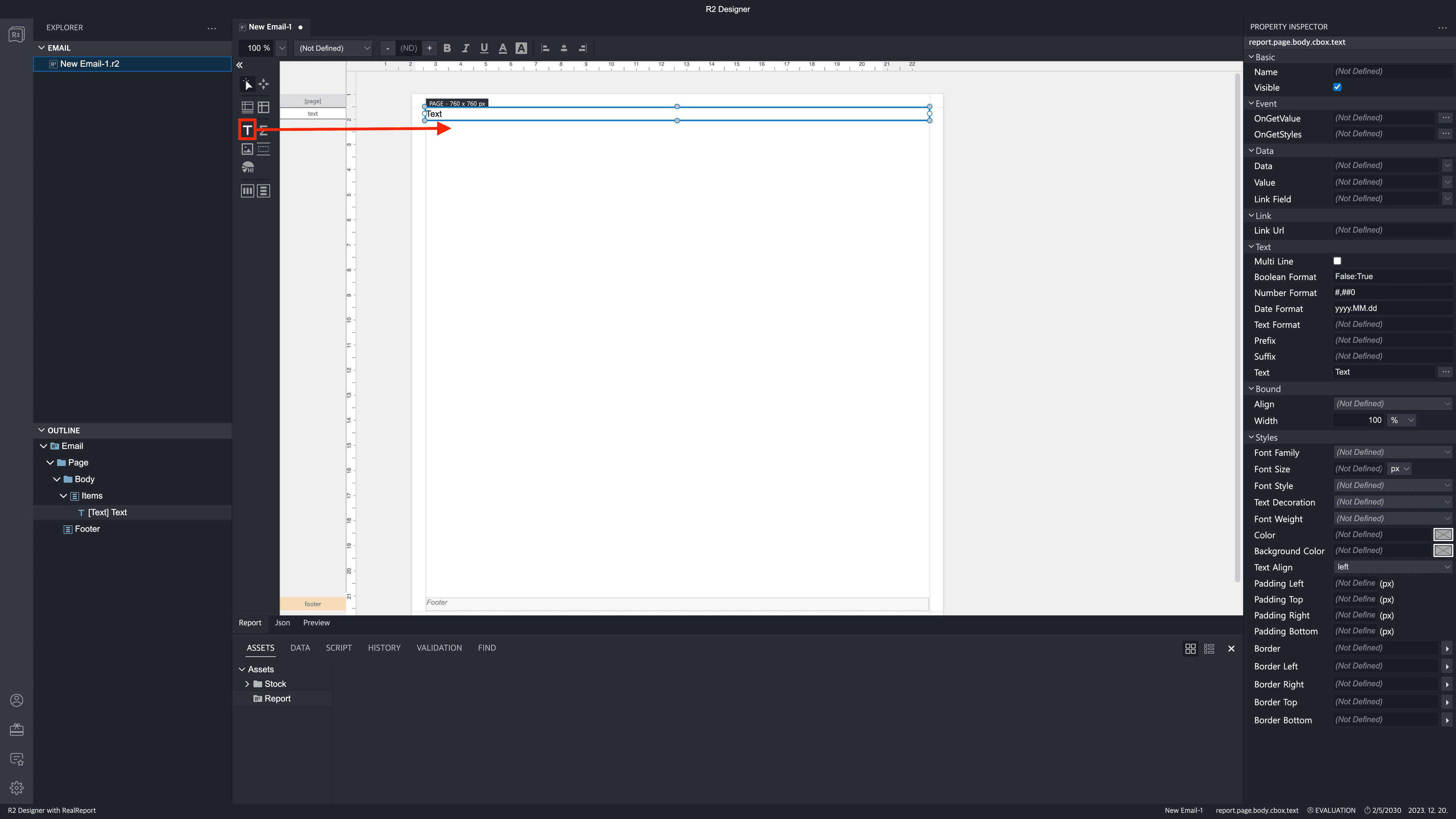 Email Toolbar